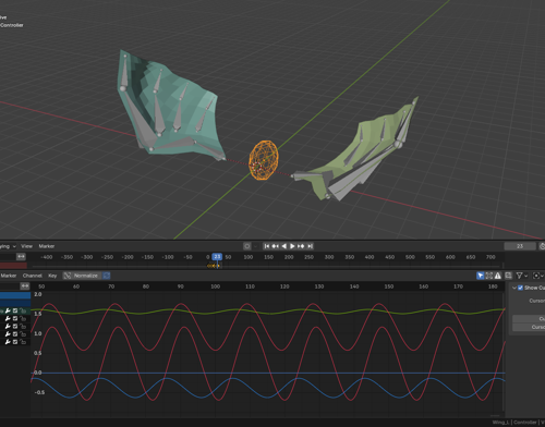 DemNikoArt Easy Wing Driver Animation Setup preview image