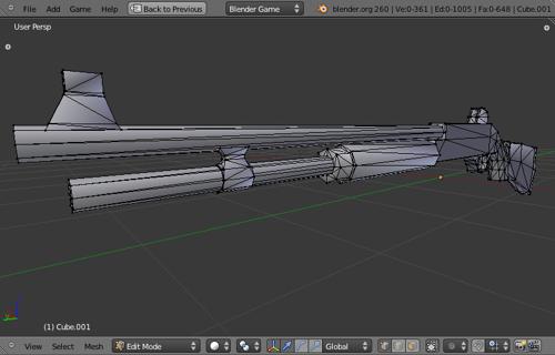 Shotgun Low Poly preview image