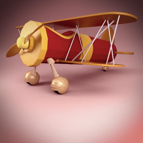 Cartoon Biplane preview image