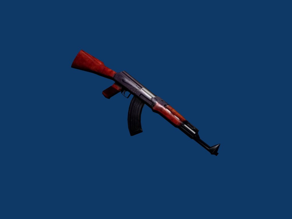 AK-47 Low Poly preview image 1