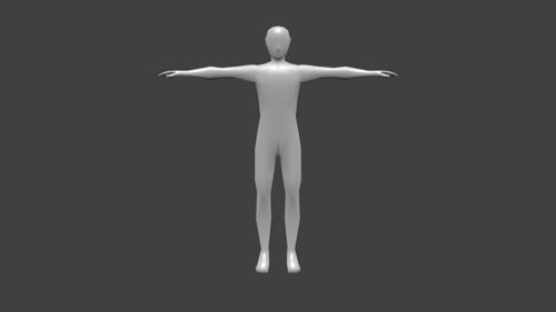 Low poly male preview image