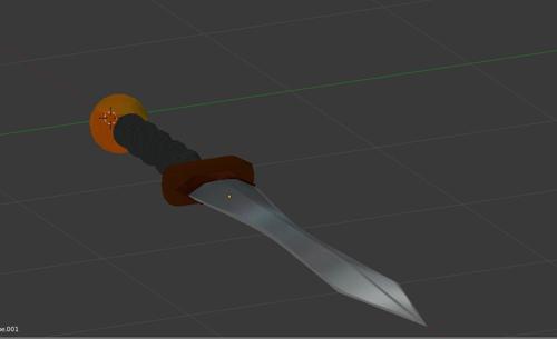 Low Poly Gladius Sword preview image
