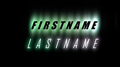 Glowing Title -Compositing  preview image