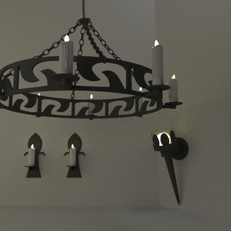 Middle Age Candle Holders preview image 1