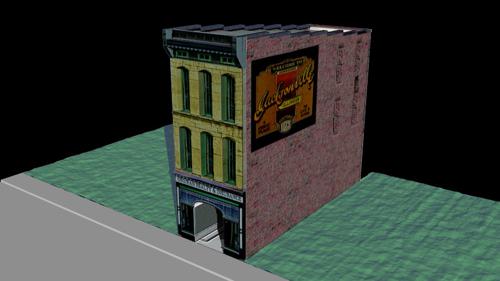 The Grojean Building 1920's.blend preview image