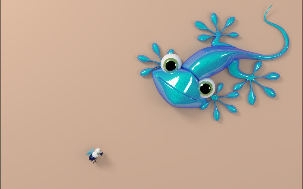 lizard on the wall preview image 2