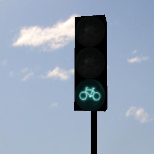 traffic light bike animated for BGE preview image