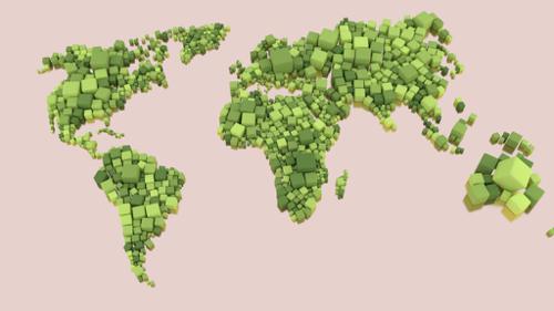 World on cubes preview image