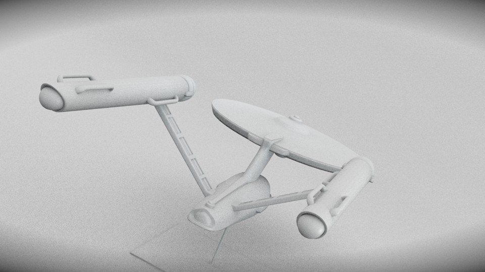 Lowpoly Star Trek Enterprise preview image 2