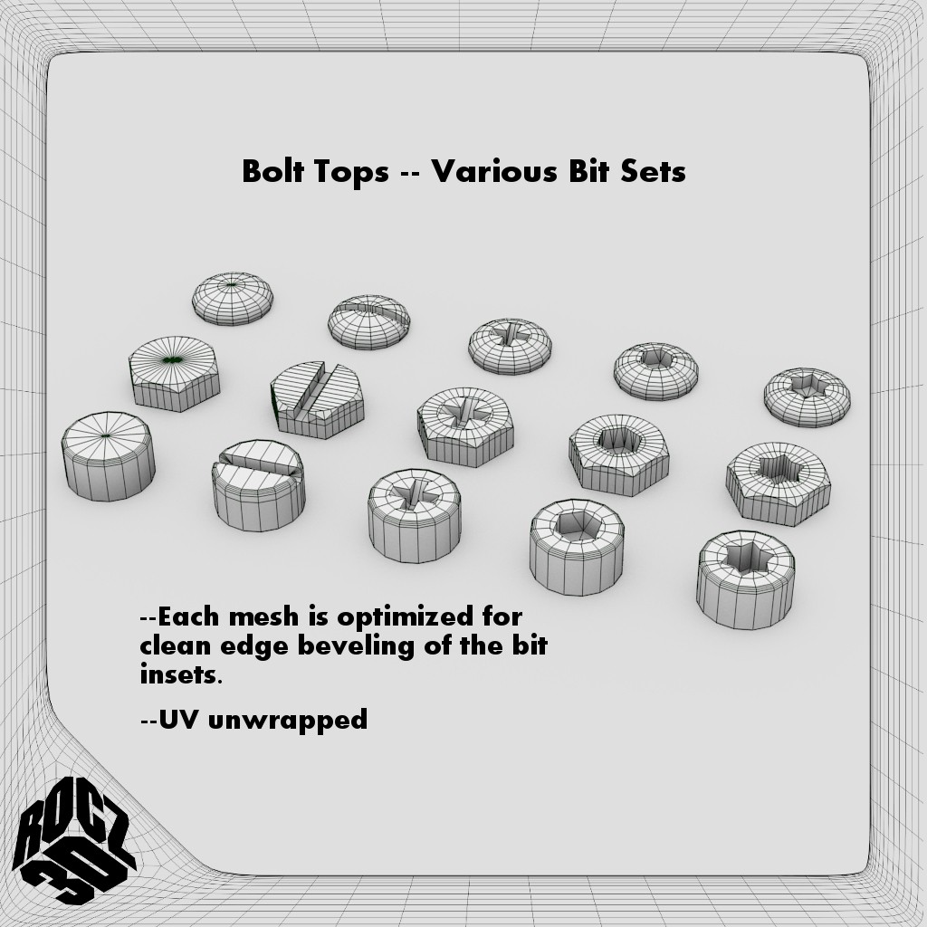 Bolt Heads: Various Bit Sets preview image 2